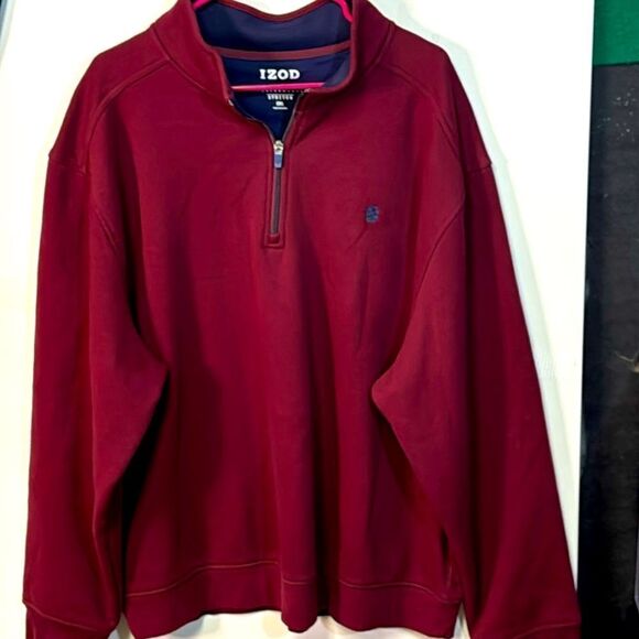 Izod men’s pull over half zip long sleeve sweatshirt size xxl great condition - Picture 1 of 4